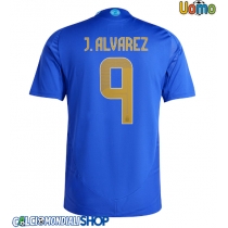 Maglie da calcio Argentina Julian Alvarez #9 Seconda Maglia Copa America 2024 Manica Corta